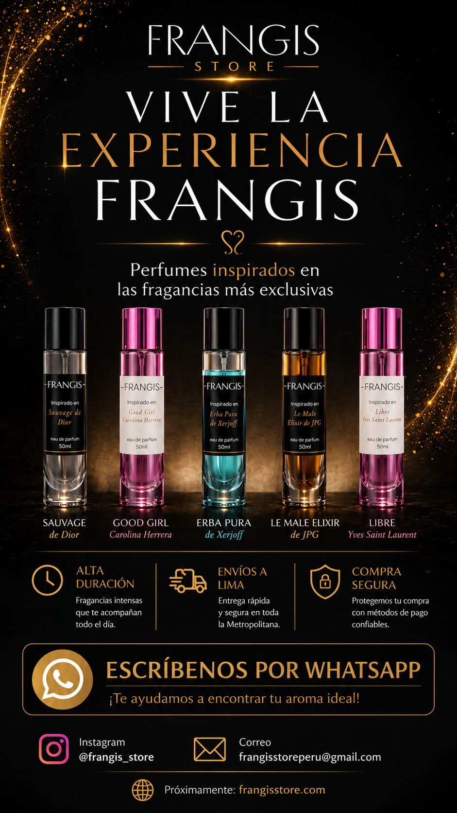 Colección de perfumes FRANGIS
